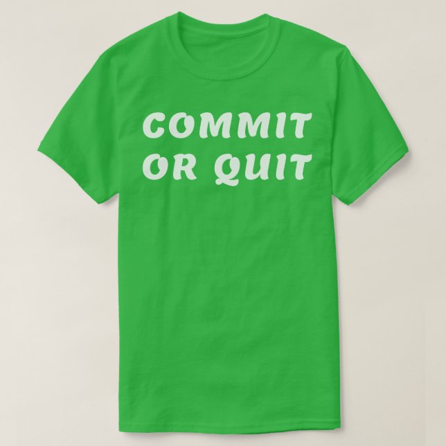 Eingeben oder beenden 1 T-Shirt (Design vorne)