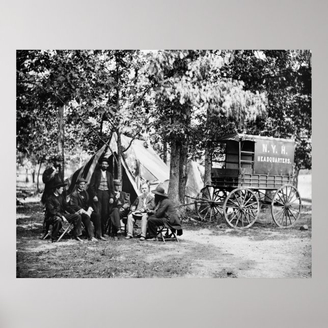 eingebetteter Journalismus, 1863 Poster (Vorne)