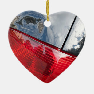 Eingebeulte Heckklappe Keramikornament