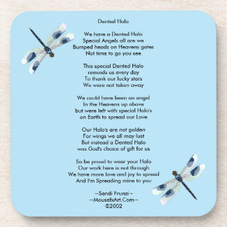 Eingebeulter Halo-Gedicht-Korken-Untersetzer Untersetzer