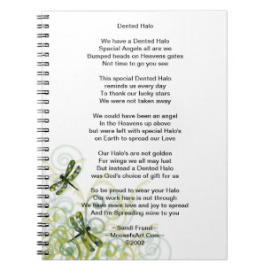 Eingebeultes Notizblock