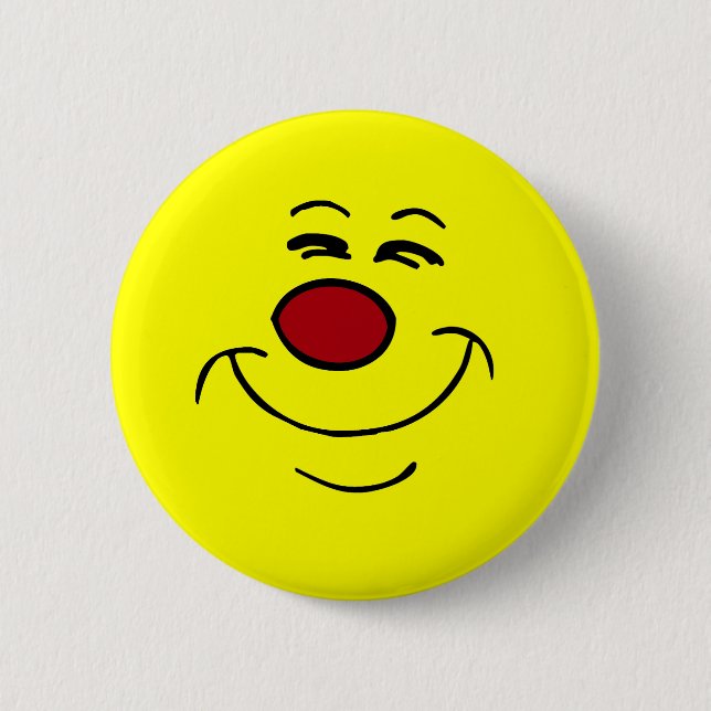 Eingebildetes Gesicht Grumpey Button (Vorderseite)