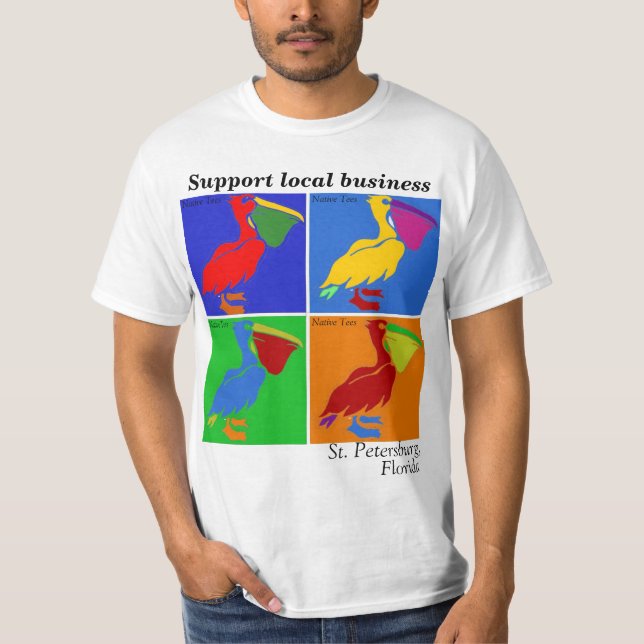 Eingeboren-Pelikan St. Peter T-Shirt (Vorderseite)