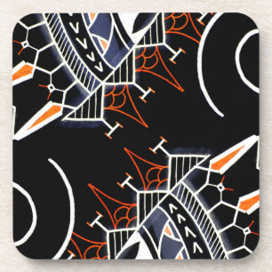 Eingeborene Australien-Art der schwarzen Stammes- Untersetzer