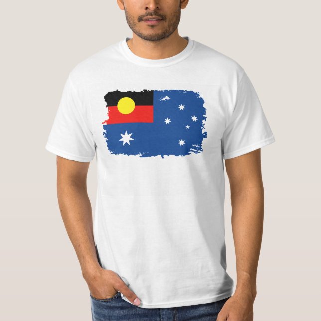 Eingeborene Australien-Flagge T-Shirt (Vorderseite)