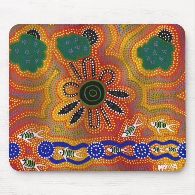 Eingeborene Grafik Mousepad (Vorne)