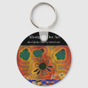 Eingeborene Grafik Schlüsselanhänger