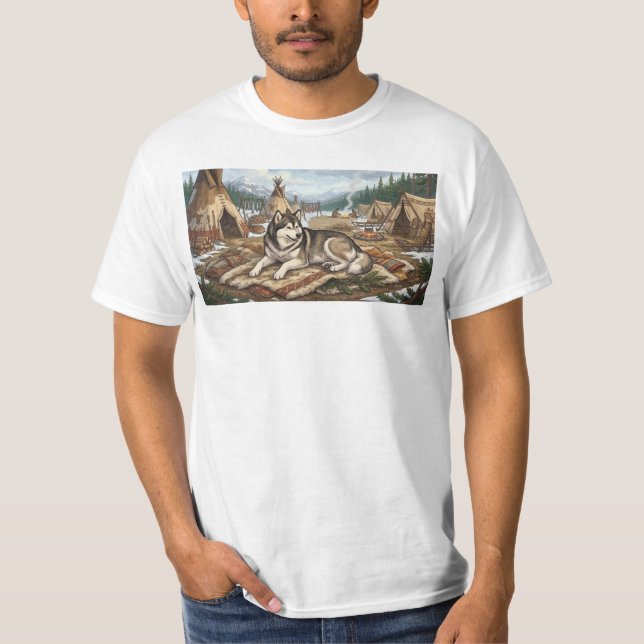 Eingeborener Malamute T-Shirt (Vorderseite)