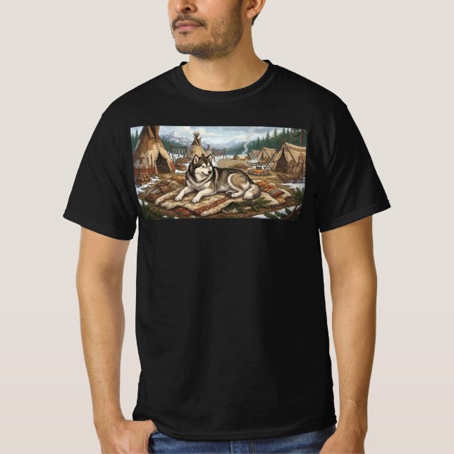 Eingeborener Malamute T-Shirt (Vorderseite)