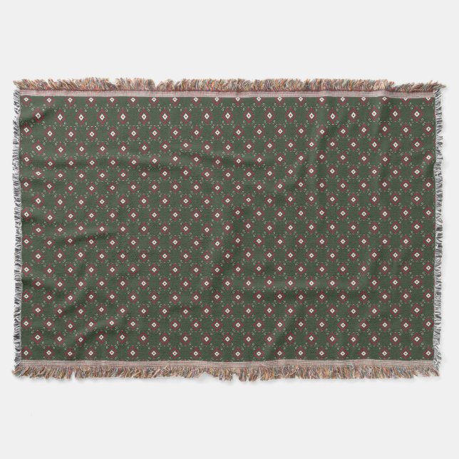 Eingeborener Santa-Muster  Decke (Vorderseite)