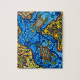 Eingeborenes Schildkröte-Malen Puzzle