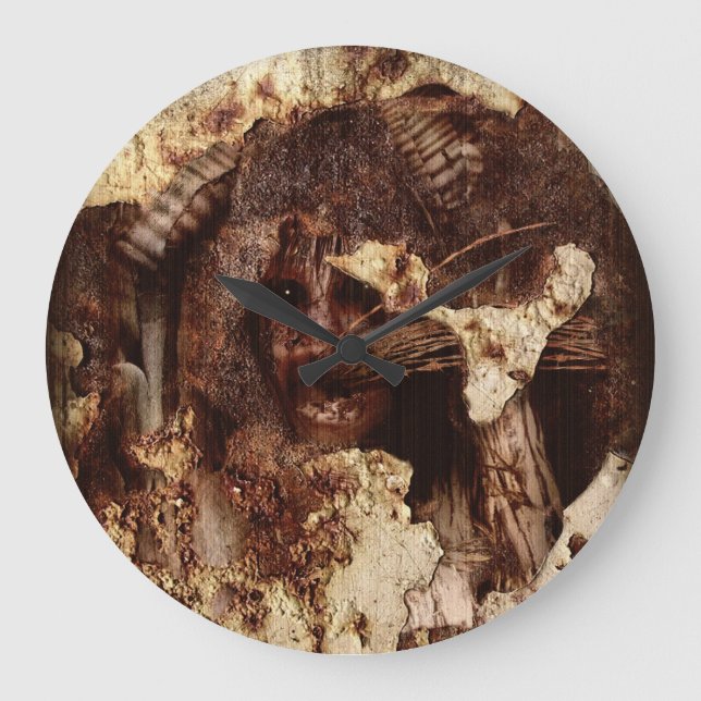 eingefangen große wanduhr (Vorderseite)