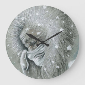 Eingefroren in der Zeit Große Wanduhr
