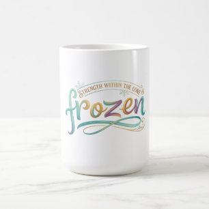Eingefrorene Typografie Langarmshirt Kaffeetasse