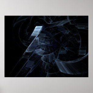 Eingefrorener Weltraum Sci-Fi Poster