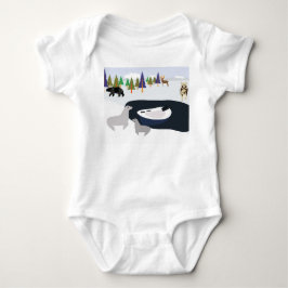 Eingefrorenes Boot Baby Strampler