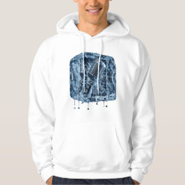 Eingefrorenes Vintage-Mikrofon-Eisblock-Musik-Kuns Hoodie