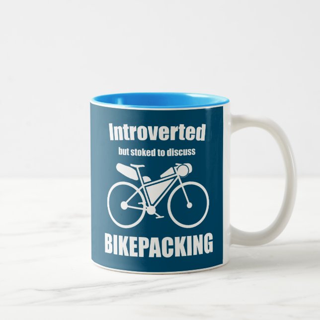 eingeführt, aber gestoppt, um über das Bikepacking Zweifarbige Tasse (Rechts)