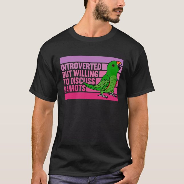 eingeführt, aber Papageien männliche Eclectus T-Shirt (Vorderseite)