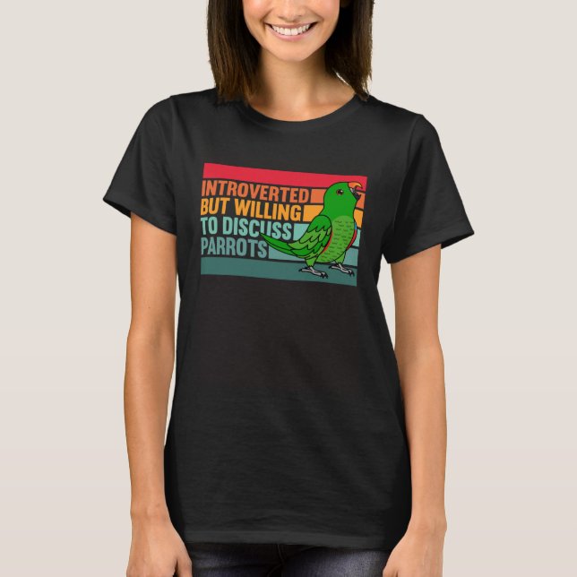 eingeführt, aber Papageien männliche Eclectus T-Shirt (Vorderseite)