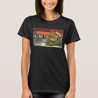 eingeführt, aber willens, die Züge zu diskutieren. T-Shirt