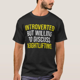 eingeführt, aber willens, über das Schwergewicht z T-Shirt