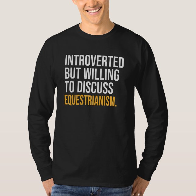 eingeführt, aber willens, über Rassismus zu diskut T-Shirt (Vorderseite)