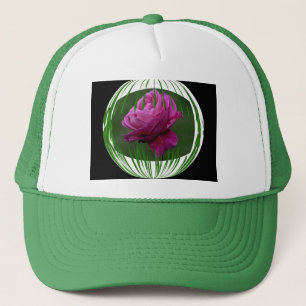 Eingekreiste Blume Truckerkappe