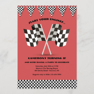 Eingeladene kontrollierte Flaggen Einladung