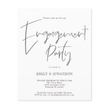 Eingeladene Partei für handgeschriebenes Skripteng