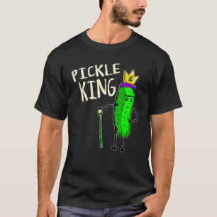 Eingelegte Gurken König Vegan Lustige Nahrung Vegg T-Shirt
