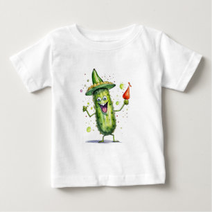 Eingelegte Gurken mit Geburtstagshüten Baby T-shirt