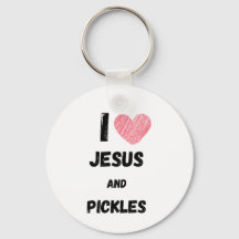 Eingelegte Gurken und Jesus Religiös