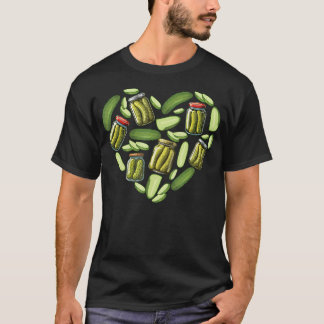 Eingelegte Herz Gurke - Dill Gurkenliebhaber Einma T-Shirt