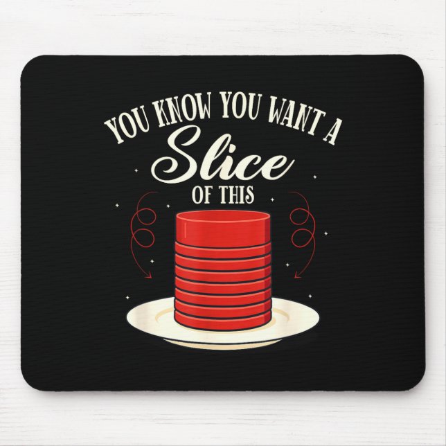 Eingelegte Preiselbeersauce Thanksgiving Herbst  Mousepad (Vorne)