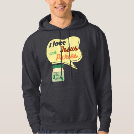 Eingelegte und Jesus religiös Hoodie