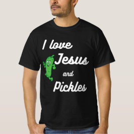Eingelegtes und Jesus religiös T-Shirt