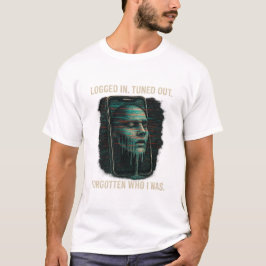 Eingeloggt, aber Abgetrennt – Glitch-Identitäts-Te T-Shirt