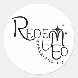 Eingelöster Christlicher Text-Sticker-Bibelaufkleb Runder Aufkleber