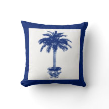 Eingemachte Palme - Marineblau und -WEISS