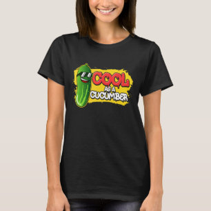 Eingemachtes Lebensmittel Zitat für Gurke Kühl w T-Shirt