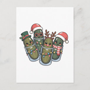 Eingemachtes mit Rentiershörnern Santa Eingemachte Postkarte