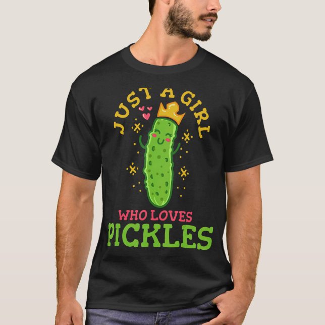 Eingemachtes Nur ein Mädchen das eingelegtes Gemüs T-Shirt (Vorderseite)