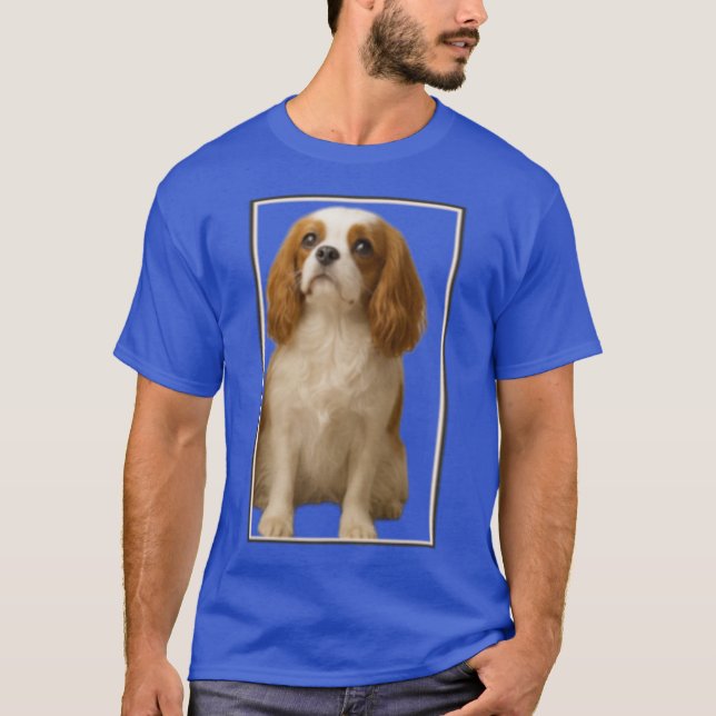 Eingerahmte Spaniel-Familie T-Shirt (Vorderseite)