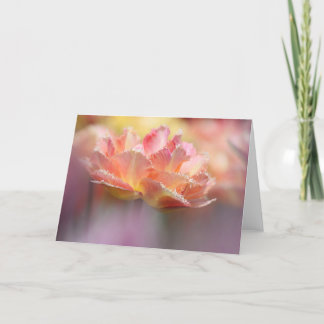 Eingesäumte rosa Tulpe Karte
