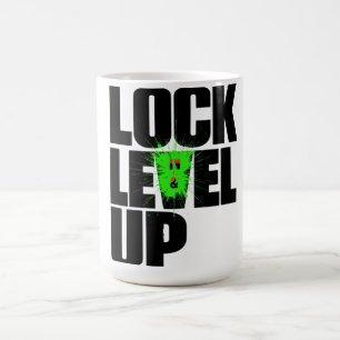 Eingeschaltet, Level-Up-Motivations-Shirt, Hustle- Kaffeetasse