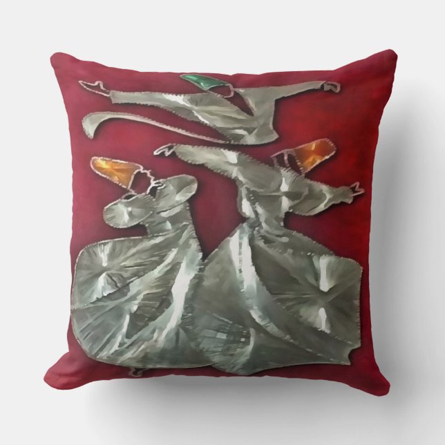 Eingeschlossene Sufis in der Prayer Akrylenkunst Kissen (Vorderseite)