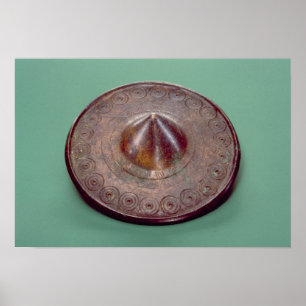 Eingeschnittener Buttonkopf, aus Irland, c.700 BC Poster