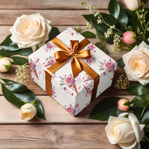 Eingeschöpftes Aquarell-Eis Bridal Shower Geschenkpapier