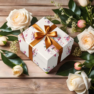 Eingeschöpftes Aquarell-Eis Bridal Shower Geschenkpapier Set